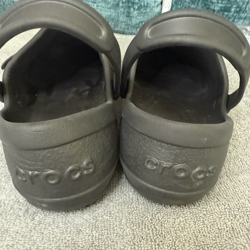Crocs Mercy Floral Work Clogs Womens‎ Size 10 purple floral band - Picture 4 of 11